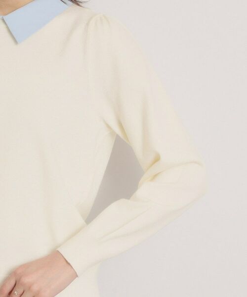 ITS'DEMO / イッツデモ ニット・セーター | 【手洗い可】シャツ襟付きニット | 詳細19