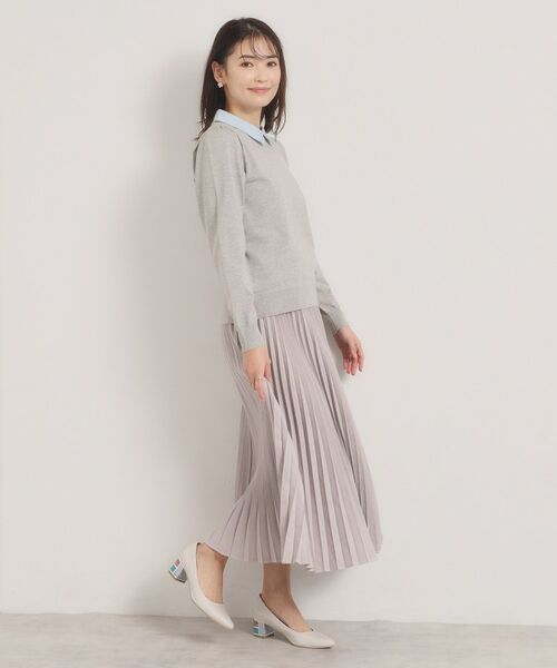 ITS'DEMO / イッツデモ ニット・セーター | 【手洗い可】シャツ襟付きニット | 詳細6