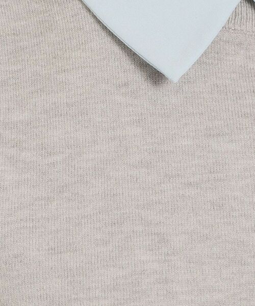 ITS'DEMO / イッツデモ ニット・セーター | 【手洗い可】シャツ襟付きニット | 詳細8
