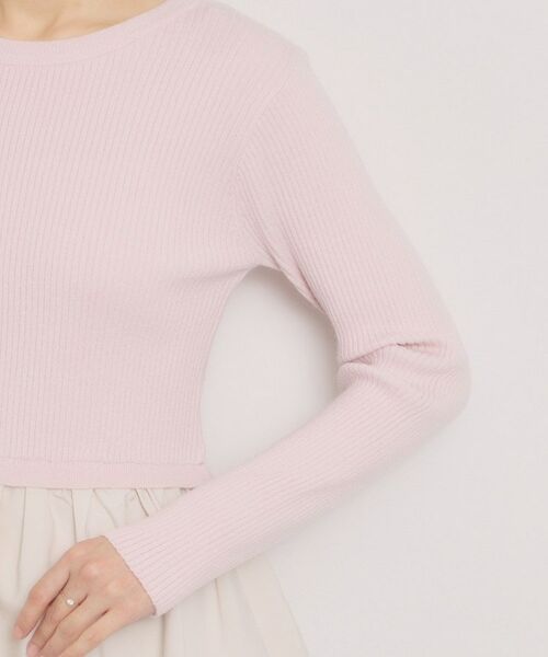 ITS'DEMO / イッツデモ ニット・セーター | 【手洗い可】裾バルーンドッキングニット | 詳細17