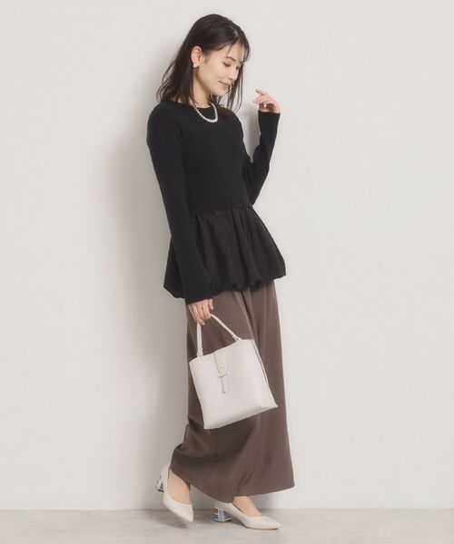 ITS'DEMO / イッツデモ ニット・セーター | 【手洗い可】裾バルーンドッキングニット | 詳細2