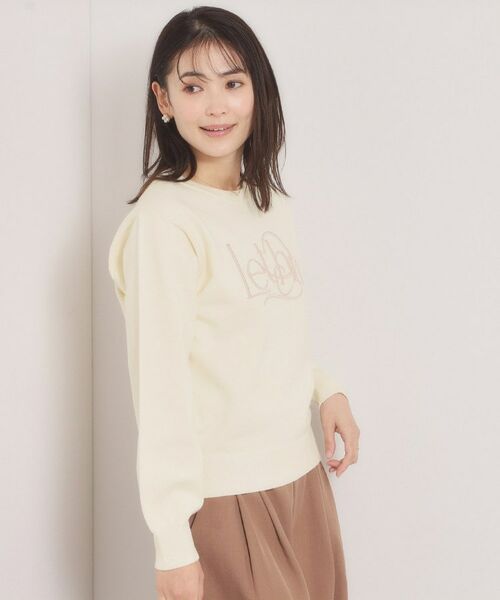 ITS'DEMO / イッツデモ ニット・セーター | 【手洗い可】ロゴ刺繍ニット | 詳細1