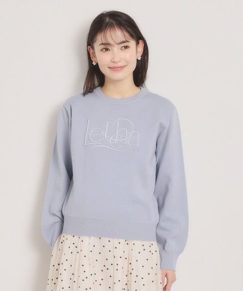 ITS'DEMO / イッツデモ ニット・セーター | 【手洗い可】ロゴ刺繍ニット | 詳細13