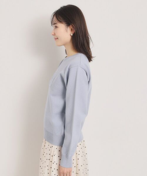 ITS'DEMO / イッツデモ ニット・セーター | 【手洗い可】ロゴ刺繍ニット | 詳細14