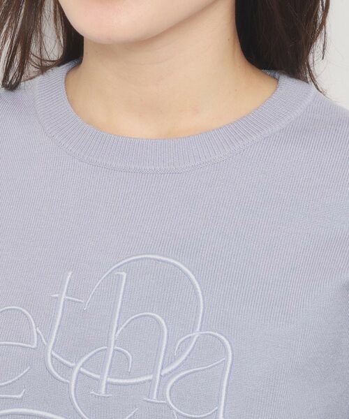 ITS'DEMO / イッツデモ ニット・セーター | 【手洗い可】ロゴ刺繍ニット | 詳細16
