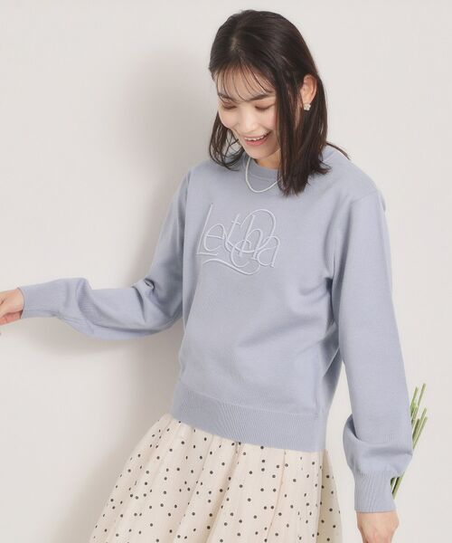 ITS'DEMO / イッツデモ ニット・セーター | 【手洗い可】ロゴ刺繍ニット | 詳細5