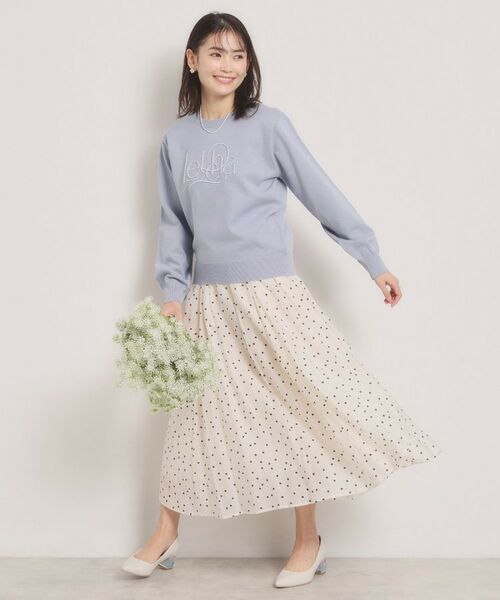 ITS'DEMO / イッツデモ ニット・セーター | 【手洗い可】ロゴ刺繍ニット | 詳細6