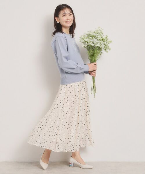 ITS'DEMO / イッツデモ ニット・セーター | 【手洗い可】ロゴ刺繍ニット | 詳細7