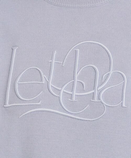 ITS'DEMO / イッツデモ ニット・セーター | 【手洗い可】ロゴ刺繍ニット | 詳細8