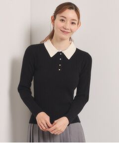 ITS'DEMO / イッツデモ ニット・セーター | 【手洗い可】ポロ襟ニット