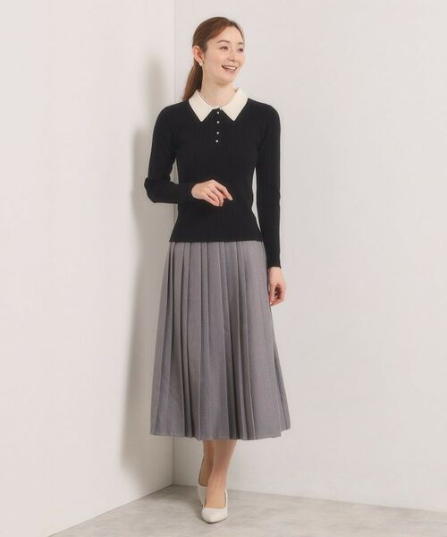 ITS'DEMO / イッツデモ ニット・セーター | 【手洗い可】ポロ襟ニット | 詳細7