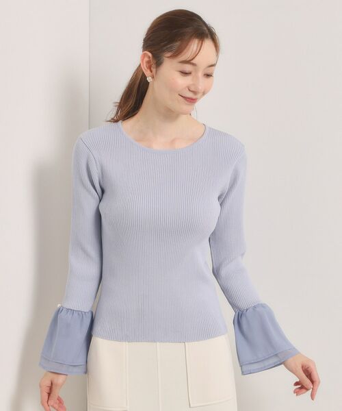 ITS'DEMO / イッツデモ ニット・セーター | 【手洗い可】袖口フリルリブニット | 詳細13