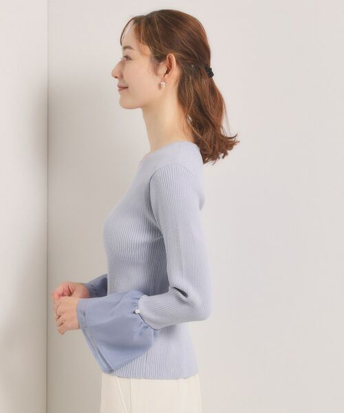 ITS'DEMO / イッツデモ ニット・セーター | 【手洗い可】袖口フリルリブニット | 詳細14