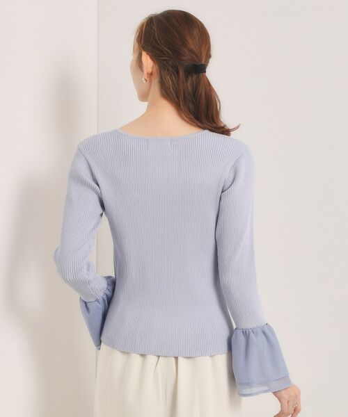 ITS'DEMO / イッツデモ ニット・セーター | 【手洗い可】袖口フリルリブニット | 詳細15