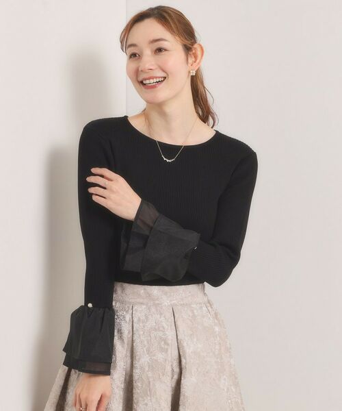 ITS'DEMO / イッツデモ ニット・セーター | 【手洗い可】袖口フリルリブニット | 詳細5