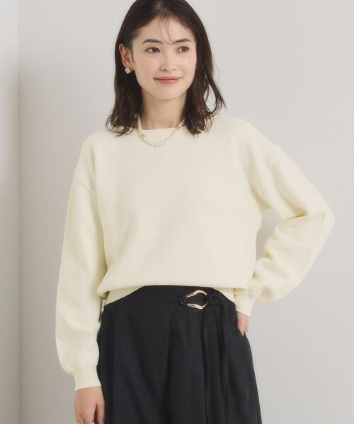 ITS'DEMO / イッツデモ ニット・セーター | スウェットライクニット（オフホワイト(003)）