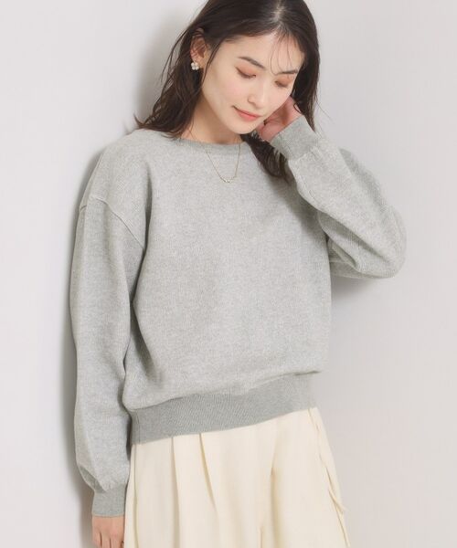 ITS'DEMO / イッツデモ ニット・セーター | スウェットライクニット（ライトグレー(011)）