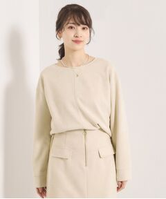 ITS'DEMO / イッツデモ カットソー | 【セットアップ可／手洗い可】カットスエードプルオーバー