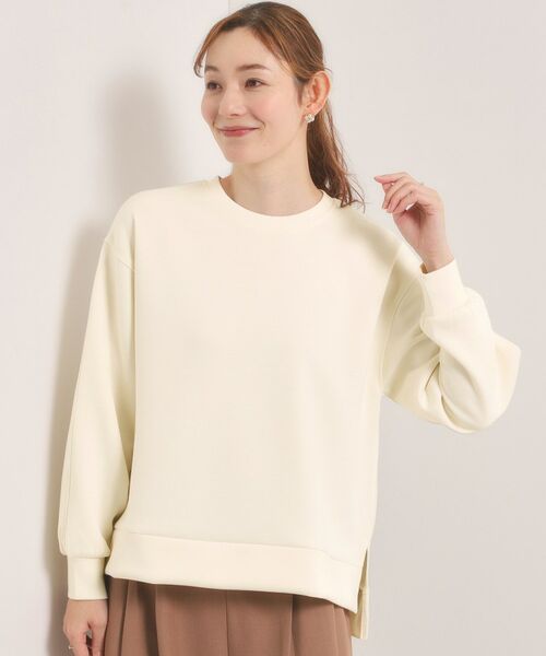 ITS'DEMO / イッツデモ カットソー | 【洗濯機OK／花粉防止】ダンボールプルオーバー（アイボリー(004)）