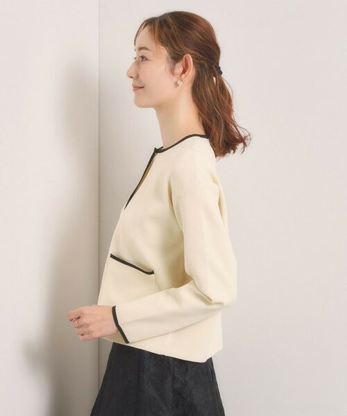 ITS'DEMO / イッツデモ カーディガン・ボレロ | 【入卒／手洗い可】配色ニットカーディガン | 詳細14