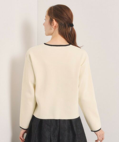 ITS'DEMO / イッツデモ カーディガン・ボレロ | 【入卒／手洗い可】配色ニットカーディガン | 詳細15