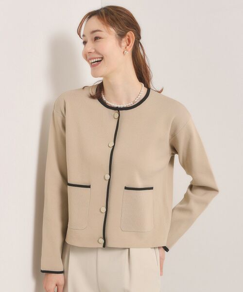 ITS'DEMO / イッツデモ カーディガン・ボレロ | 【入卒／手洗い可】配色ニットカーディガン | 詳細9