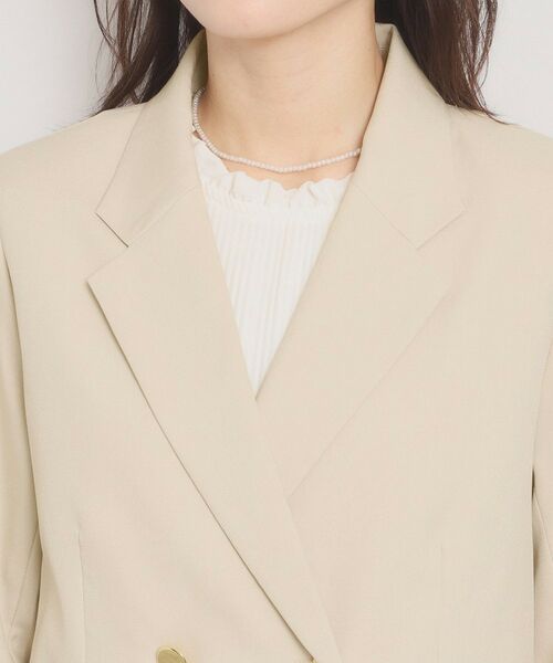 ITS'DEMO / イッツデモ テーラードジャケット | 【洗濯機OK／イージーケア】ツイルストレッチダブルジャケット | 詳細12