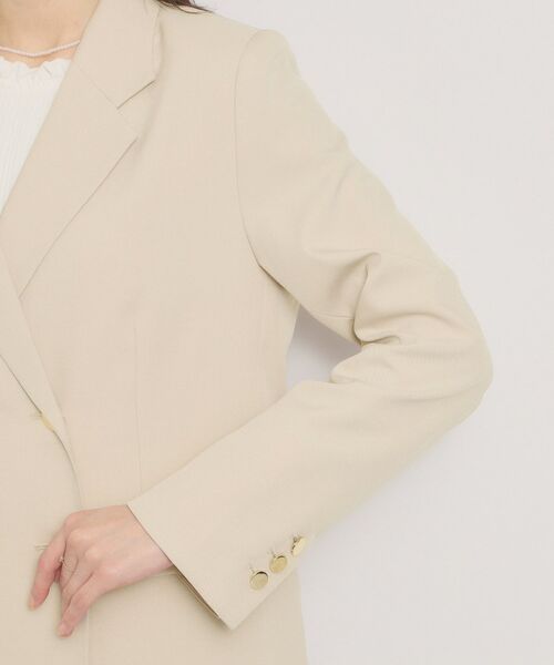 ITS'DEMO / イッツデモ テーラードジャケット | 【洗濯機OK／イージーケア】ツイルストレッチダブルジャケット | 詳細13