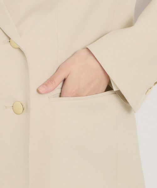 ITS'DEMO / イッツデモ テーラードジャケット | 【洗濯機OK／イージーケア】ツイルストレッチダブルジャケット | 詳細15