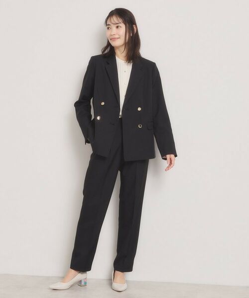 ITS'DEMO / イッツデモ テーラードジャケット | 【洗濯機OK／イージーケア】ツイルストレッチダブルジャケット | 詳細3