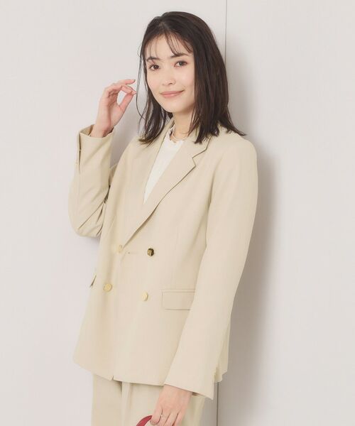 ITS'DEMO / イッツデモ テーラードジャケット | 【洗濯機OK／イージーケア】ツイルストレッチダブルジャケット | 詳細5