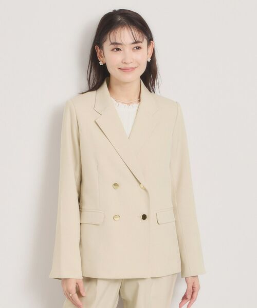 ITS'DEMO / イッツデモ テーラードジャケット | 【洗濯機OK／イージーケア】ツイルストレッチダブルジャケット | 詳細9