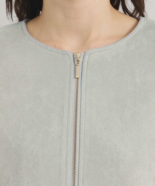 ITS'DEMO / イッツデモ ノーカラージャケット | カットスエードジャケット | 詳細16