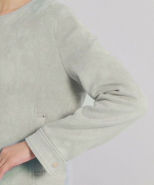 ITS'DEMO / イッツデモ ノーカラージャケット | カットスエードジャケット | 詳細17