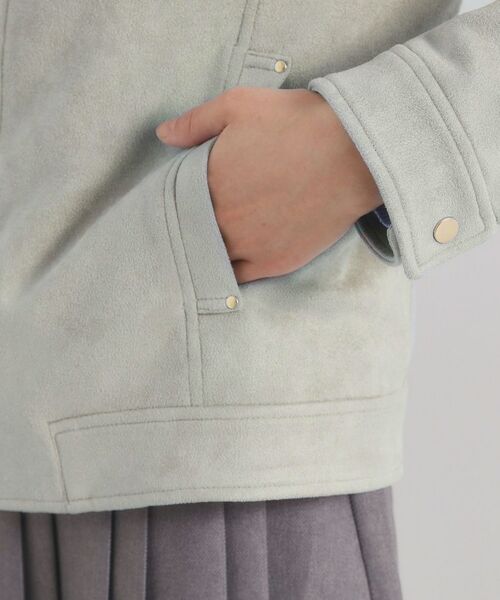 ITS'DEMO / イッツデモ ノーカラージャケット | カットスエードジャケット | 詳細18