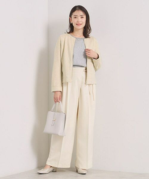 ITS'DEMO / イッツデモ ノーカラージャケット | カットスエードジャケット | 詳細3