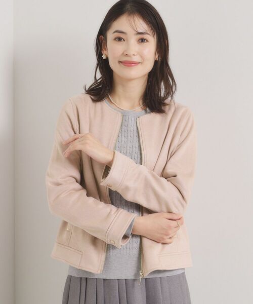 ITS'DEMO / イッツデモ ノーカラージャケット | カットスエードジャケット | 詳細9