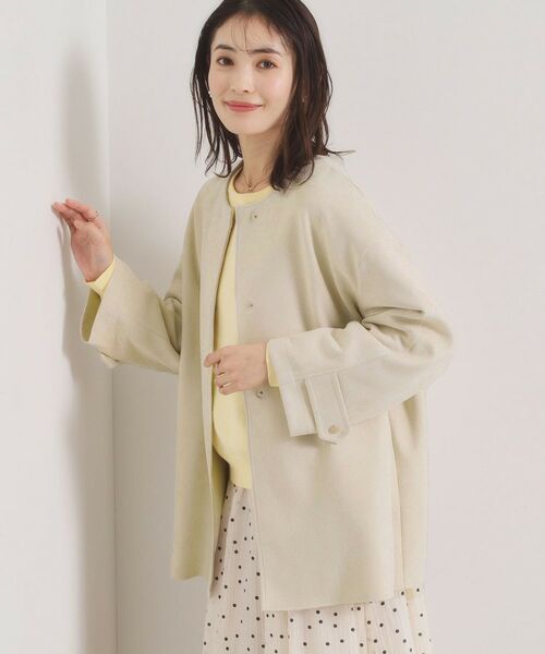 ITS'DEMO / イッツデモ その他アウター | カットスエードコート（アイボリー(004)）