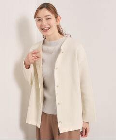 ITS'DEMO / イッツデモ カーディガン・ボレロ | 【手洗い可】Wフェイスニットコーディガン