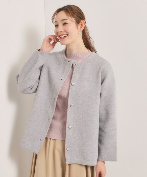 ITS'DEMO / イッツデモ カーディガン・ボレロ | 【手洗い可】Wフェイスニットコーディガン | 詳細11