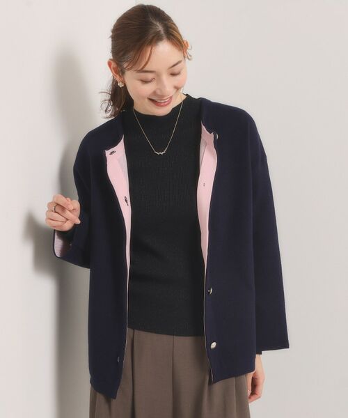 ITS'DEMO / イッツデモ カーディガン・ボレロ | 【手洗い可】Wフェイスニットコーディガン | 詳細22