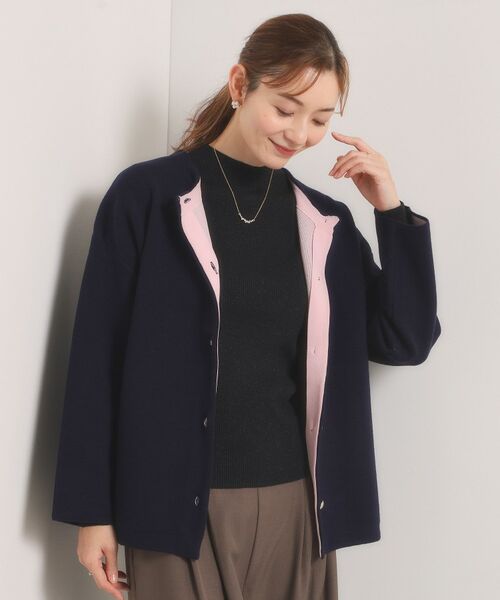 ITS'DEMO / イッツデモ カーディガン・ボレロ | 【手洗い可】Wフェイスニットコーディガン | 詳細23
