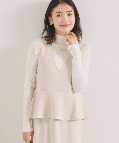 ITS'DEMO / イッツデモ ミニ丈・ひざ丈ワンピース | カットスエードジャンスカ | 詳細1