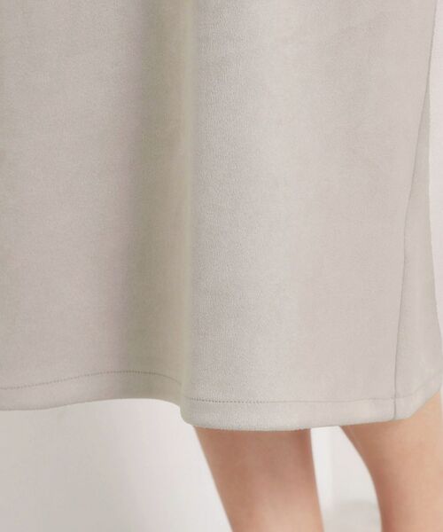 ITS'DEMO / イッツデモ ミニ丈・ひざ丈ワンピース | カットスエードジャンスカ | 詳細20