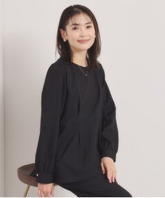 ITS'DEMO / イッツデモ シャツ・ブラウス | 【洗濯機OK／イージーケア】ツイルストレッチペプラムブラウス