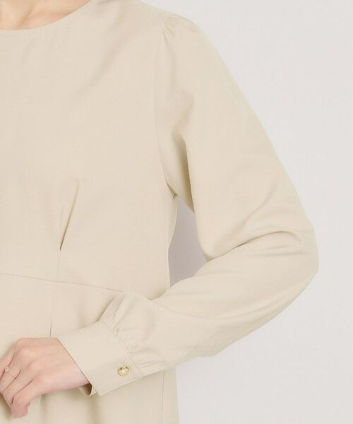 ITS'DEMO / イッツデモ シャツ・ブラウス | 【洗濯機OK／イージーケア】ツイルストレッチペプラムブラウス | 詳細14