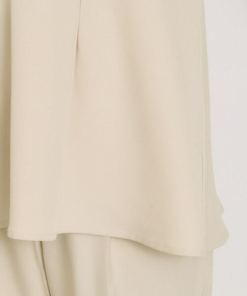 ITS'DEMO / イッツデモ シャツ・ブラウス | 【洗濯機OK／イージーケア】ツイルストレッチペプラムブラウス | 詳細16