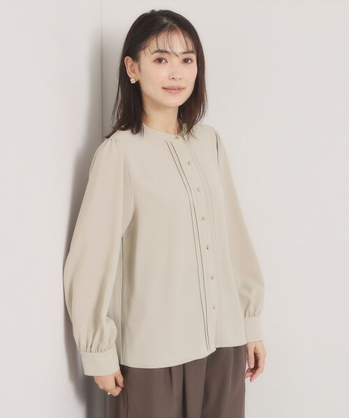 ITS'DEMO / イッツデモ シャツ・ブラウス | 【手洗い可】フロントピンタックブラウス | 詳細9