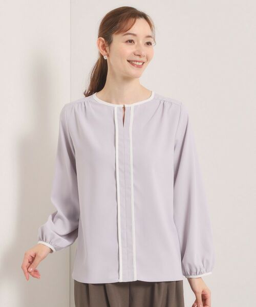 ITS'DEMO / イッツデモ シャツ・ブラウス | 【入卒／手洗い可】配色ブラウス | 詳細13