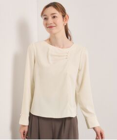 ITS'DEMO / イッツデモ シャツ・ブラウス | 【入卒／手洗い可】ドレープブラウス